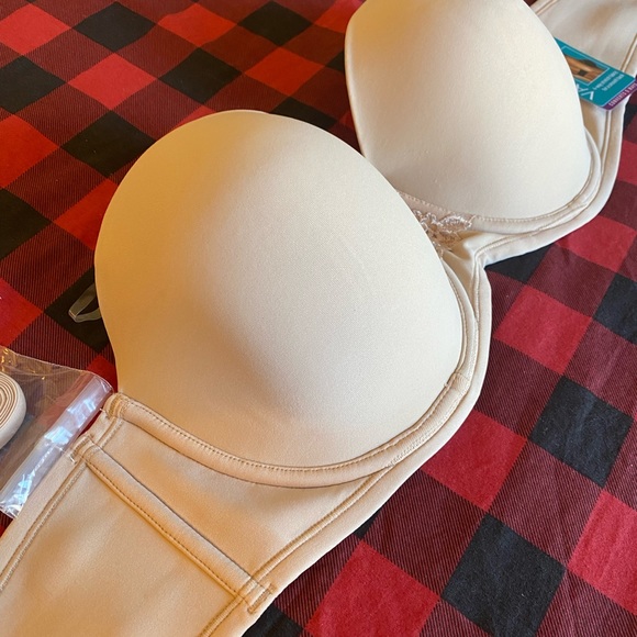 Vanity Fair strapless bra (nude) - Picture 4 of 7